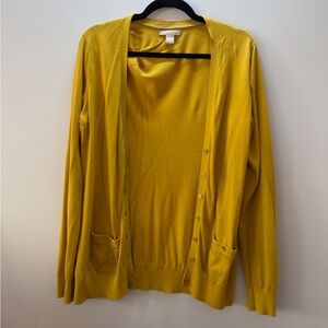 Banana Republic Mustard Women's Cardigan Sweater